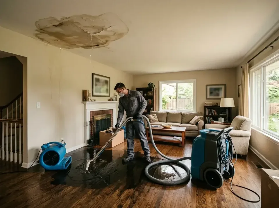 attic-pipe-burst-ceiling-drip-008 — frequently asked questions, Water Damage Restoration & Carpet Care in Cary, IL
